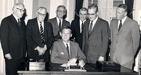 The day the bill was signed to establish the University of Massachusetts Boston, June 18, 1964.